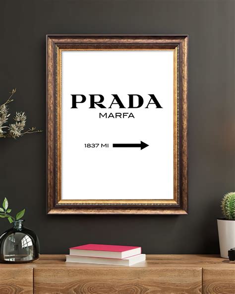 prada wall picture|prada wall art framed.